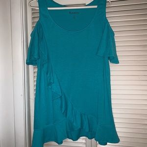 SZ 14-16 Cold Shoulder Tunic, Roamans EUC